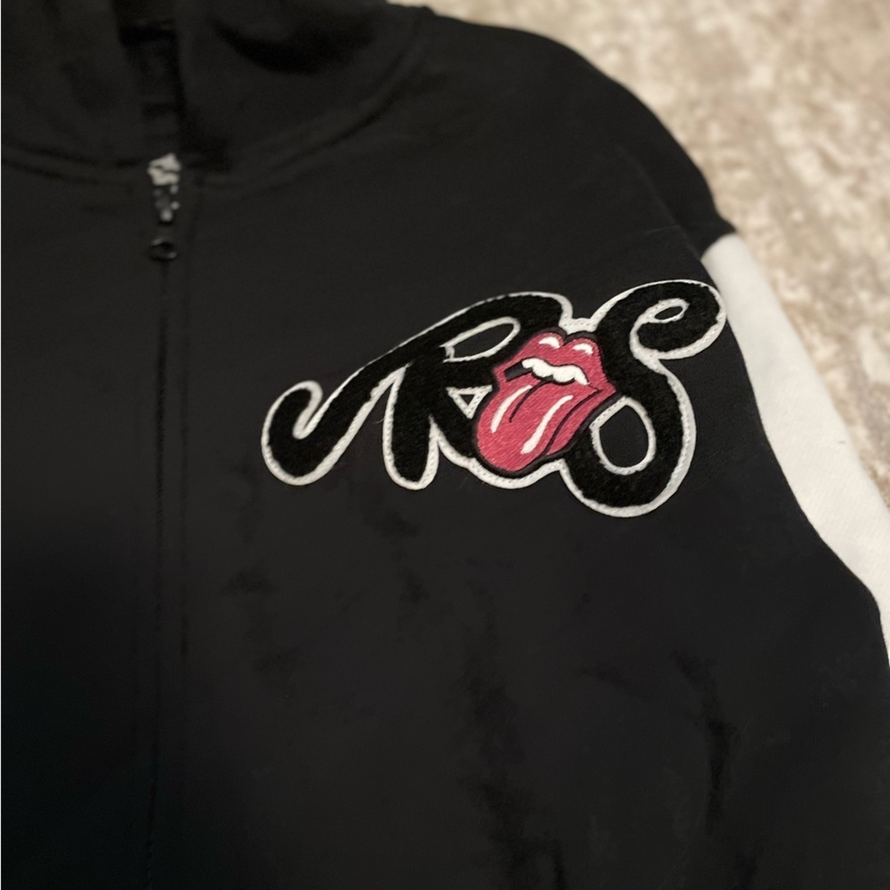 The Rolling Stones Black and White Kids Jacket with embroidered detail size M - Picture 6 of 6